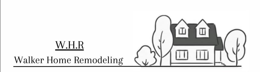 Walker Home Remodeling Logo of a House with trees